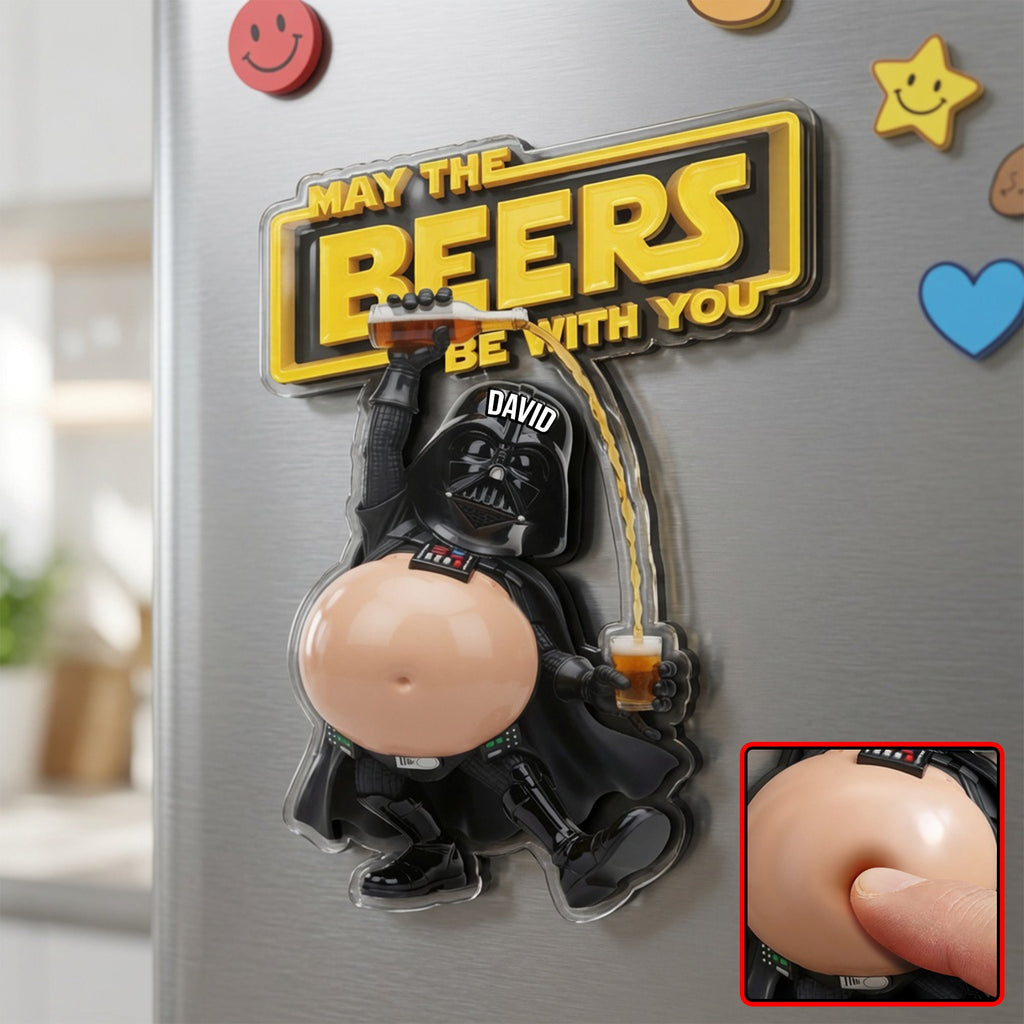 Funny Beers Warrior Anti-collision Acrylic Fridge Magnet - Personalized Gifts 07toqn240626
