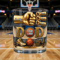 Sport Lover Dad 11oz Round Glass - Personalized Gifts 024naqn080626