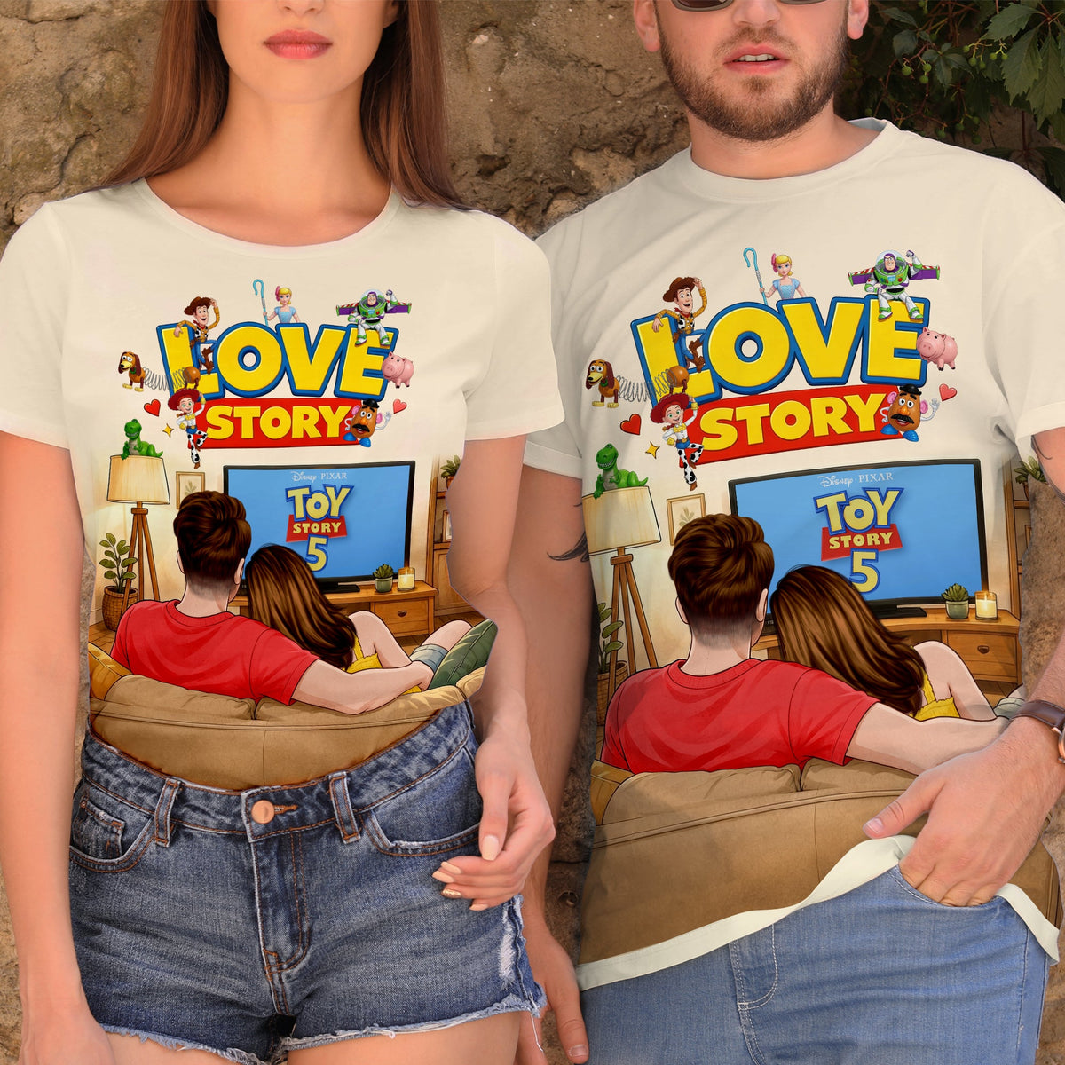 Couple Watching Shirt - Personalized Gifts For Couple 03naqn250626