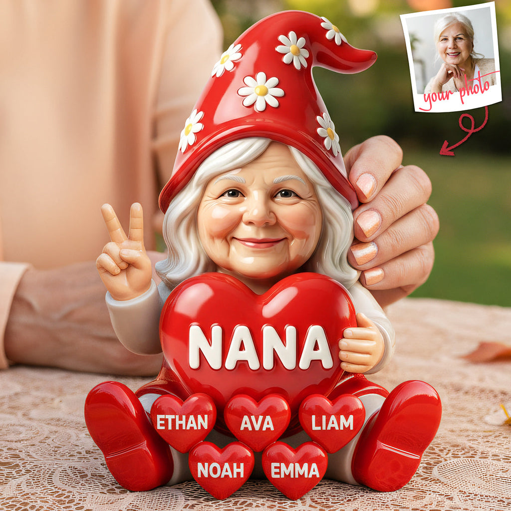 Gnome Nana Acrylic Plaque - Custom Photo Gifts For Grandmas 02nata060426