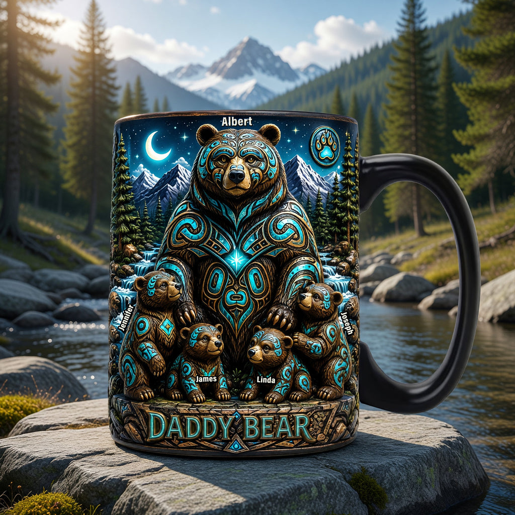 Native Bear Magic Mug - Personalized Gifts For Dads 04naqn210526