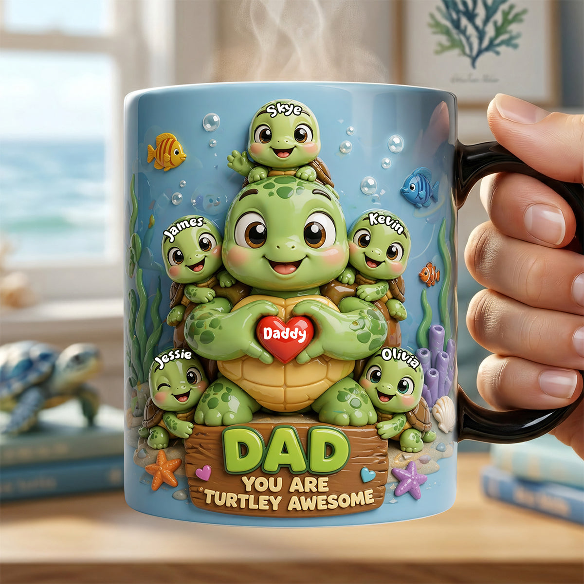 Awesome Dad Magic Coffee Mug - Personalized Gifts For Dad 04TOTA300426