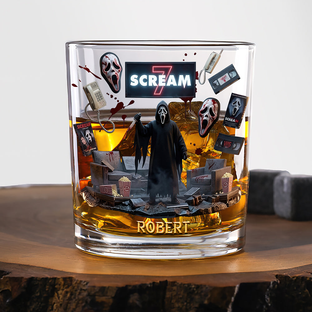 Horror Movie Round Glass - Personalized Gifts For Horror Lovers 03ohqn120326