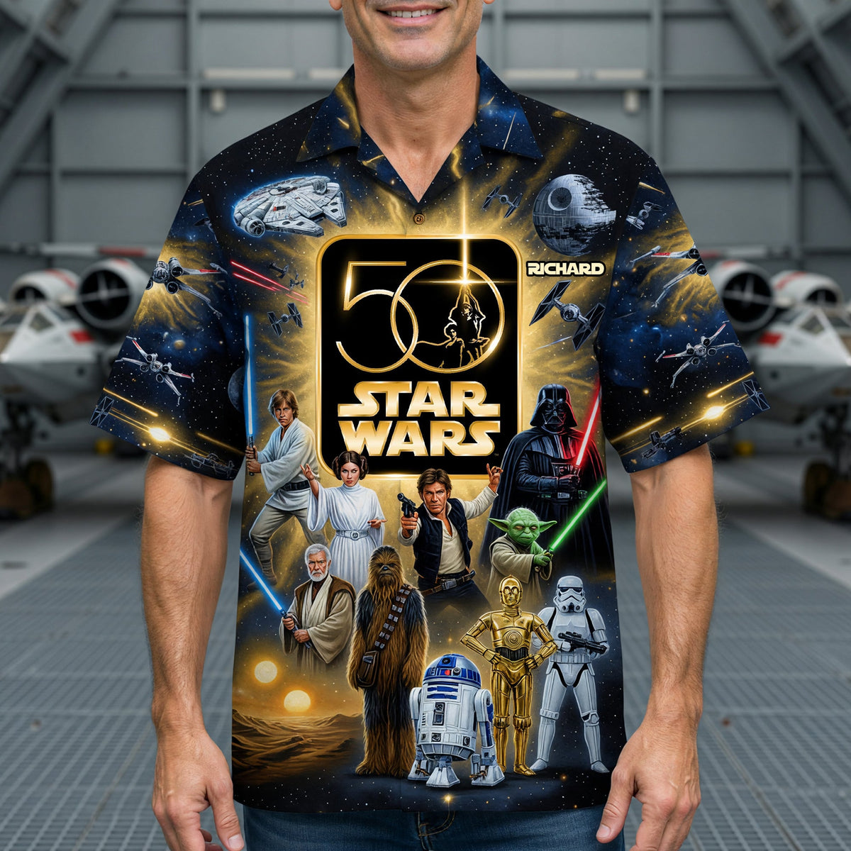 50 Years of Cosmic Adventure Hawaiian 3D Shirt - Personalized Gifts 03naqn050626
