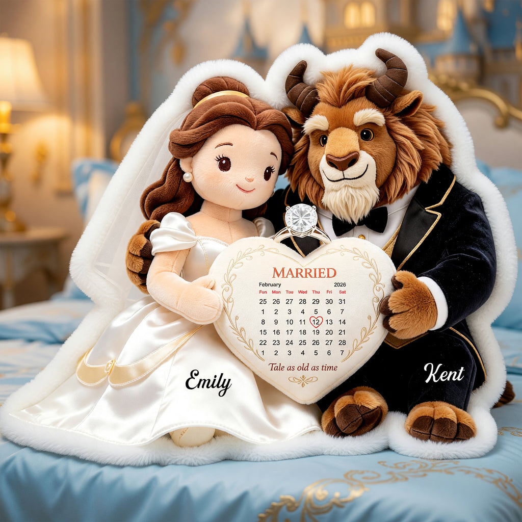 Fairytale Couple Pillow  - Personalized Gifts For Couple Anniversary Pillow 02TGQN020626