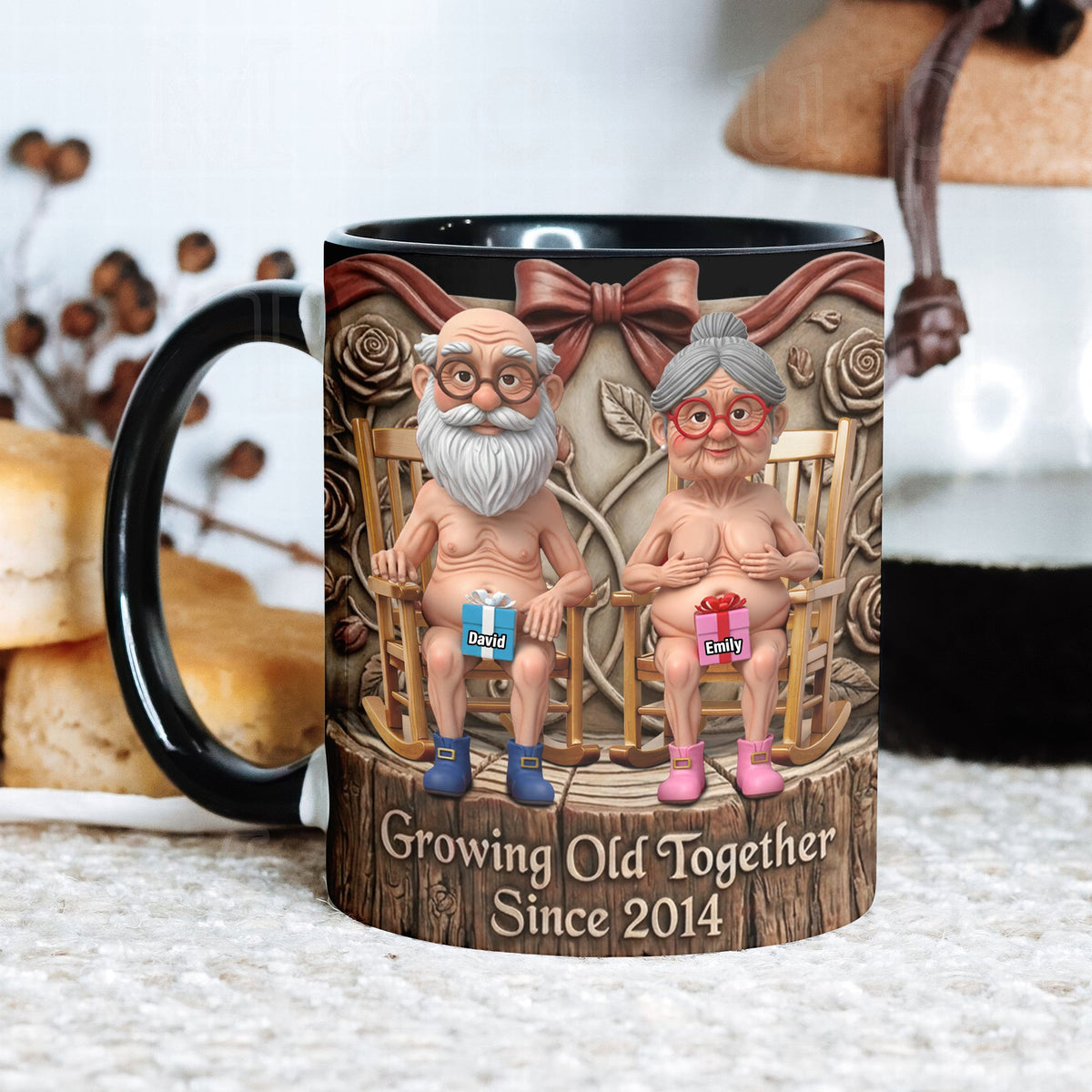 Growing Old Together Coffee Mug - Personalized Gifts For Couple 05OHQN080626