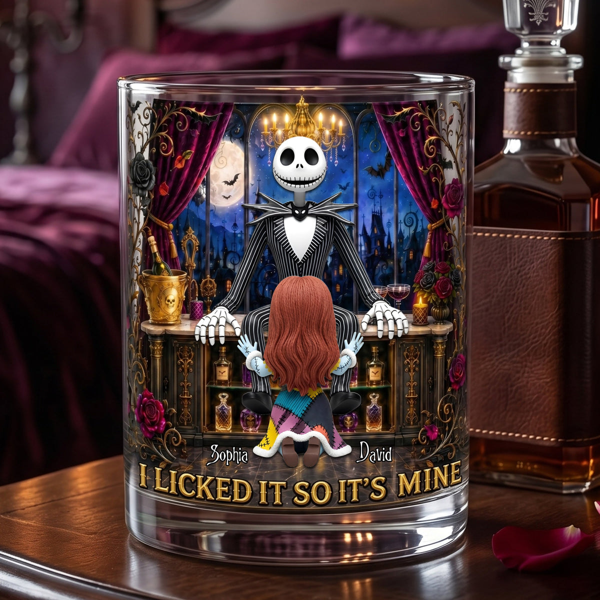 Dark Romance Round Glass – Funny Gifts For Couple 06tolu090626