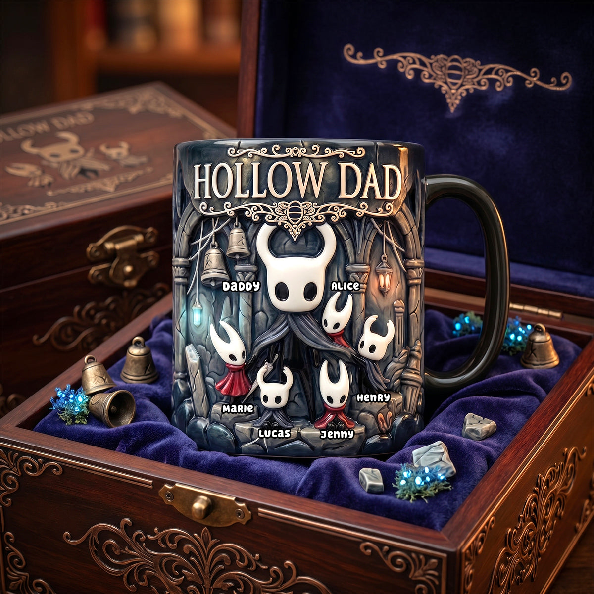 Gamer Dad And Little Adventurers Coffee Mug - Personalized Gifts For Dad 03NADH140526