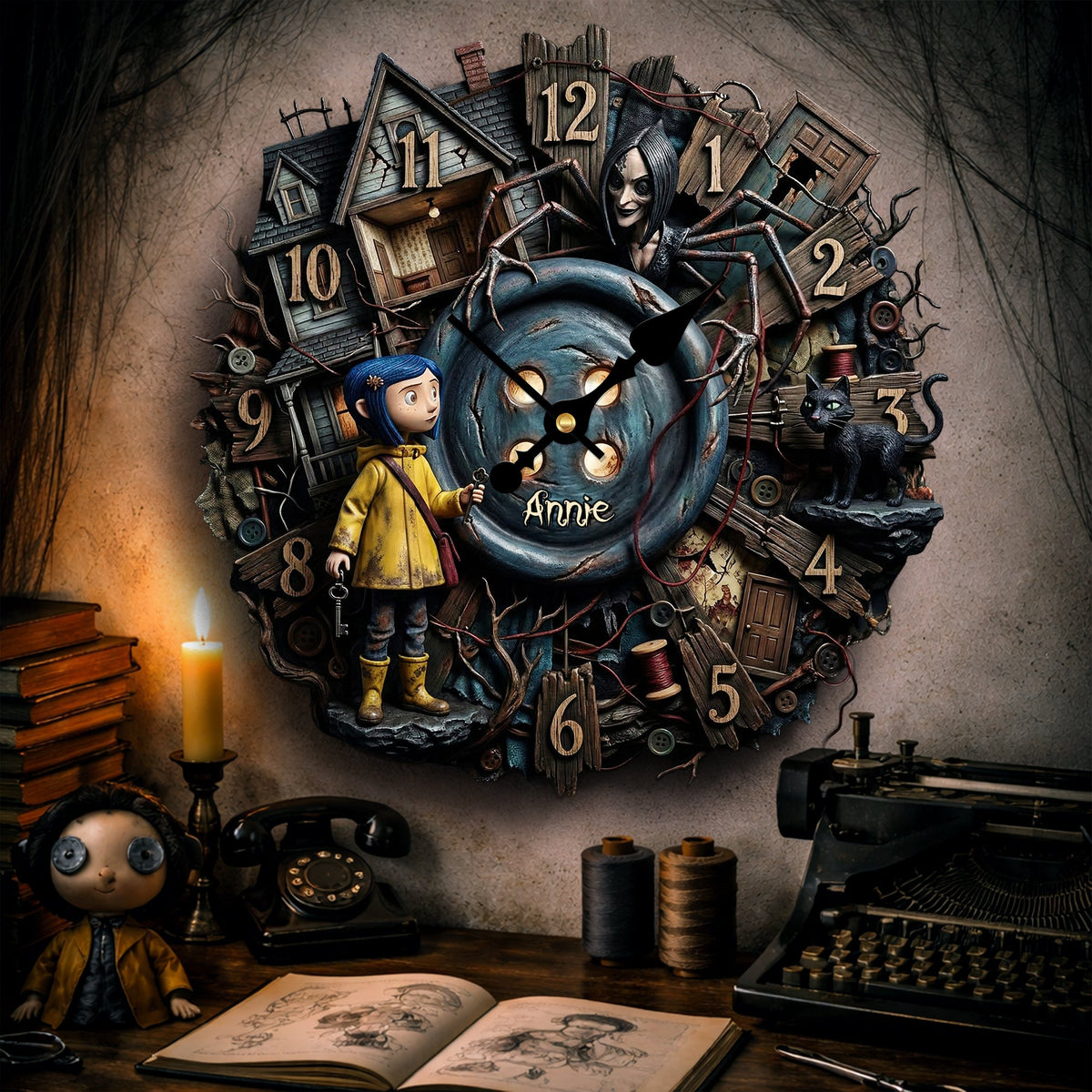 Nightmare Hanging Wall Clock - Personalized Gifts 02palu190326