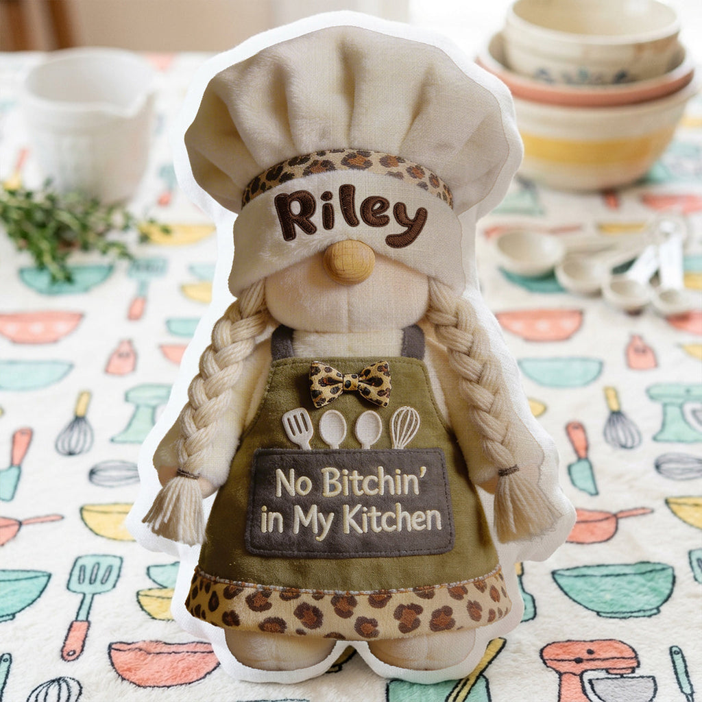 Chef Gnome Custom Shape Pillow - Personalized Gifts For Chef 01PGTA010426