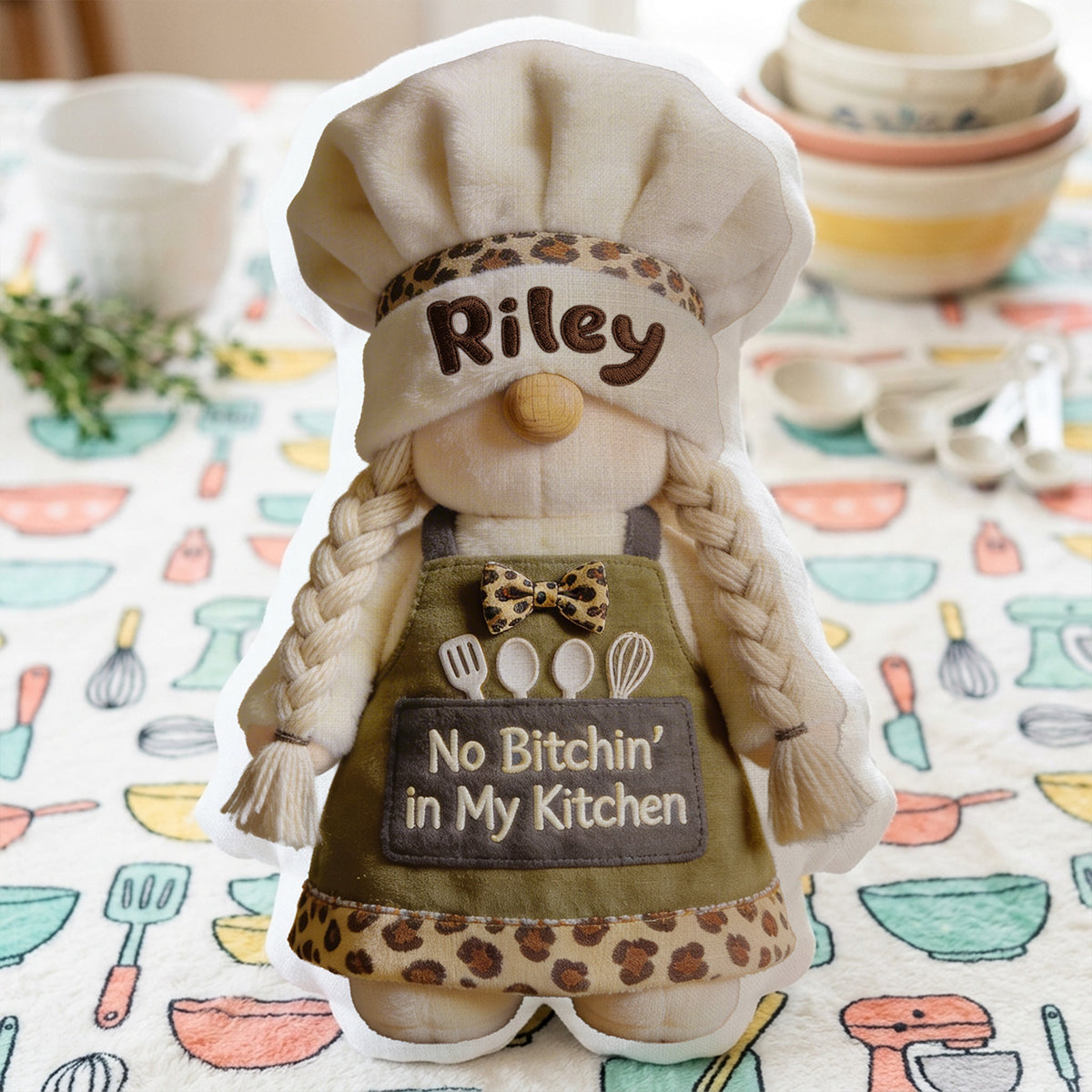 Chef Gnome Custom Shape Pillow - Personalized Gifts For Chef 01PGTA010426