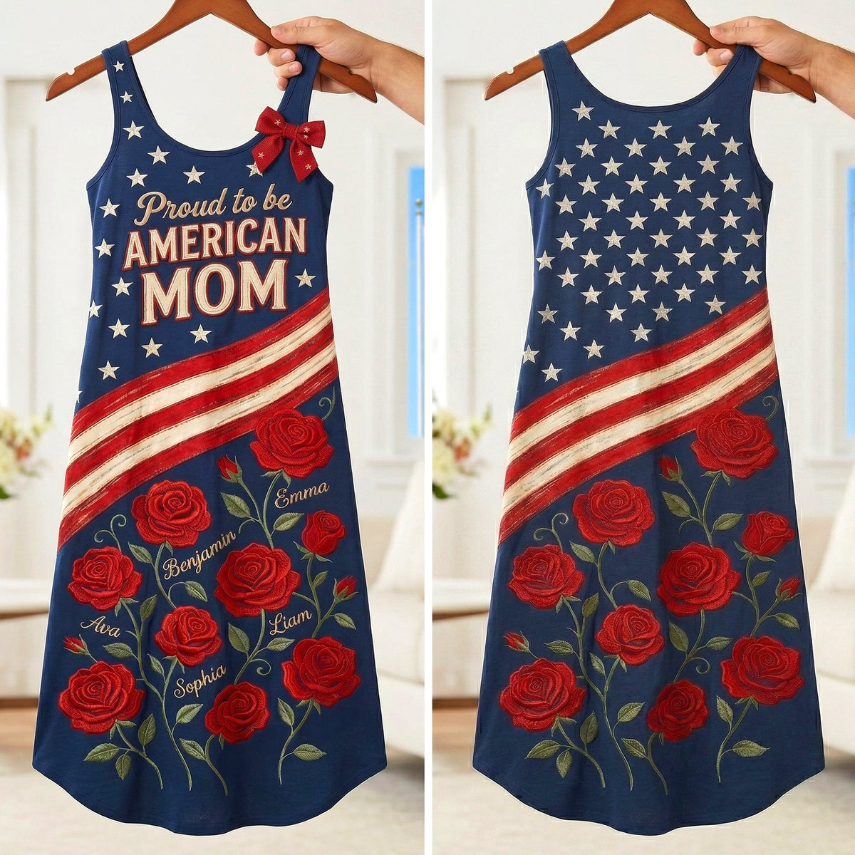 Proud Mom Maxi Dress - Personalized Gifts For Mom 02PAQN060426