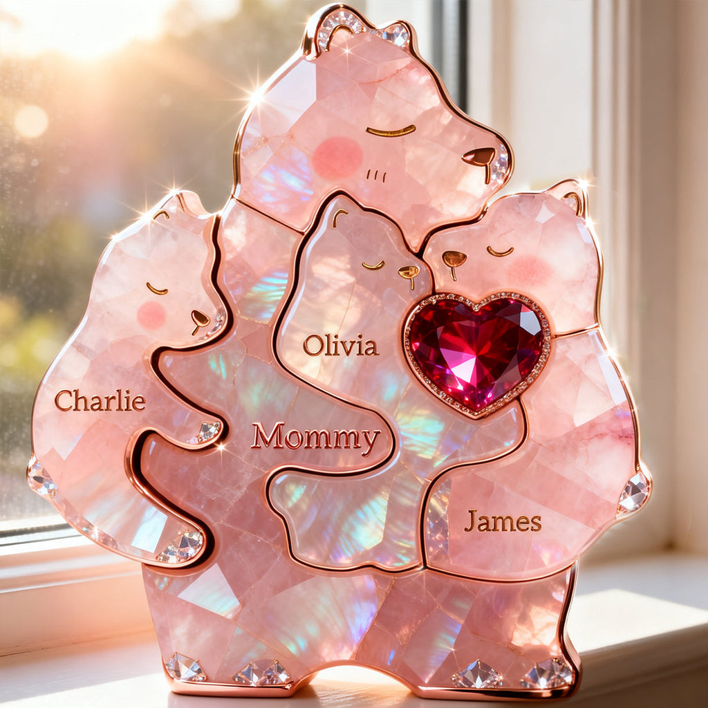Mom Warmest Hug Acrylic Plaque, Personalized Gifts For Mom 02qhtn090326