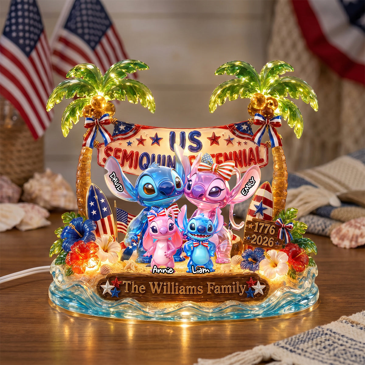 Celebration Family Light Box Personalized Gifts For Family 01PADH100626