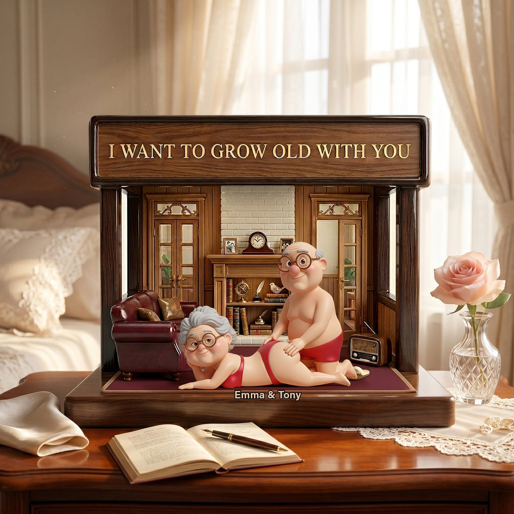 Old Naughty Couple Acrylic Plaque - Personalized Gifts For Couple 05ohlu090626