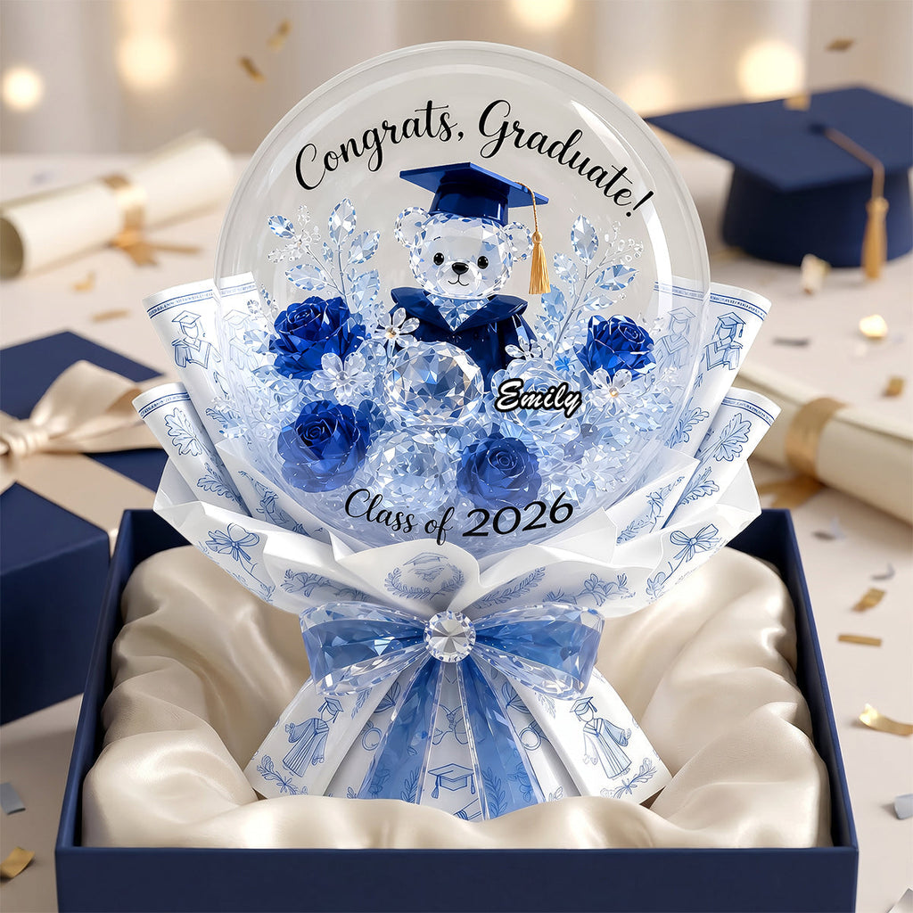 Graduation Blooming Bouquet Shaped Plaque - Personalized Gift For Graduation 01TYDH120526