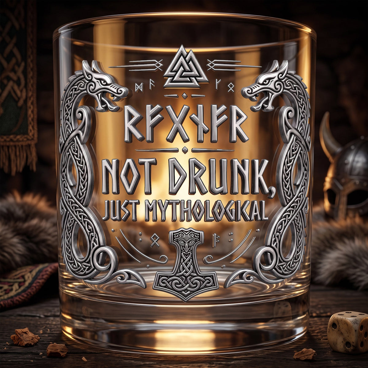 Viking Drinking Glass - Personalized Gifts 05nalu100726