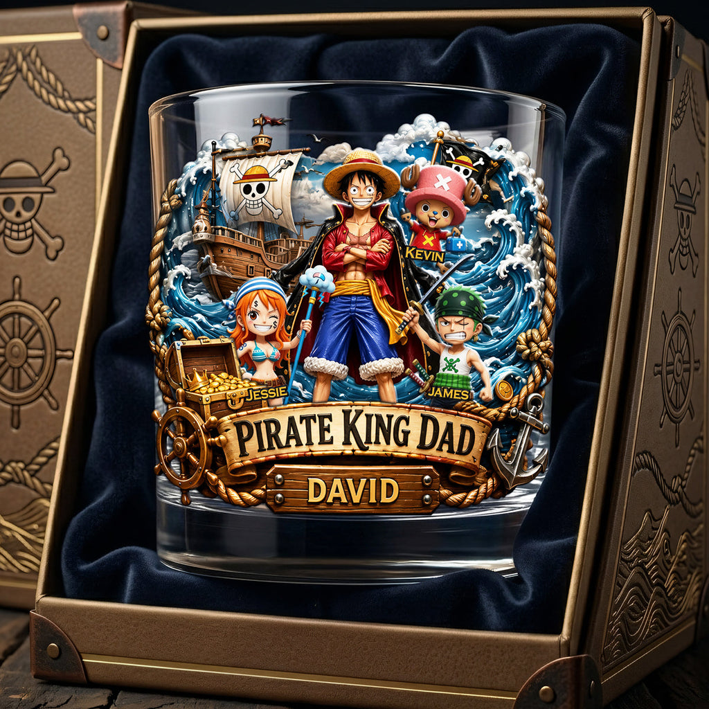 Adventure Captain Dad Round Glass - Personalized Gifts For Dad 04TYTA280526