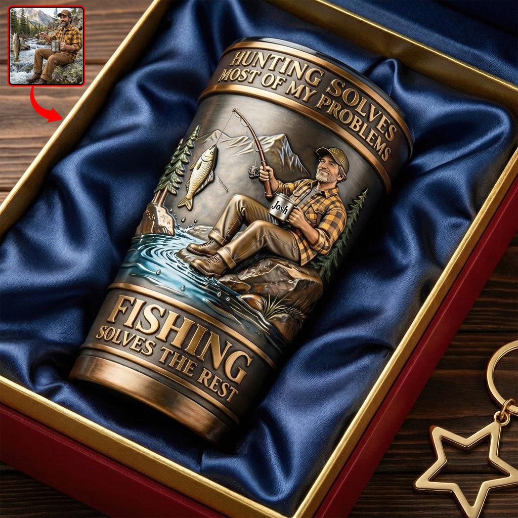 Fishing Tumbler - Custom Photo Gifts For Fishing Lovers 05tyqn020326