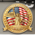 3D Effect 250th Anniversary - Personalized Custom Shaped Acrylic Car Visor Clip