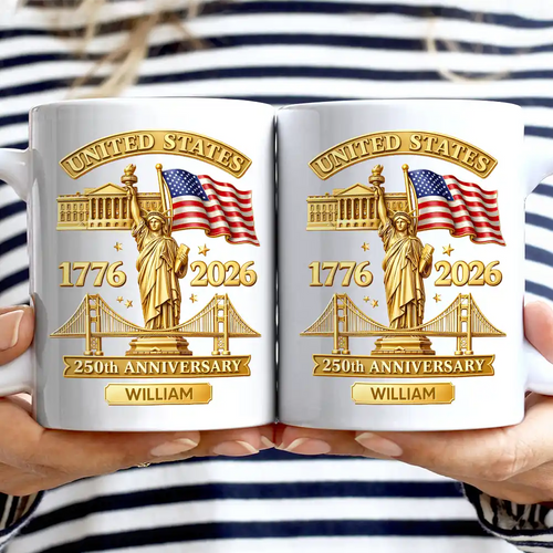 3D Effect 250th Anniversary - Personalized Mug
