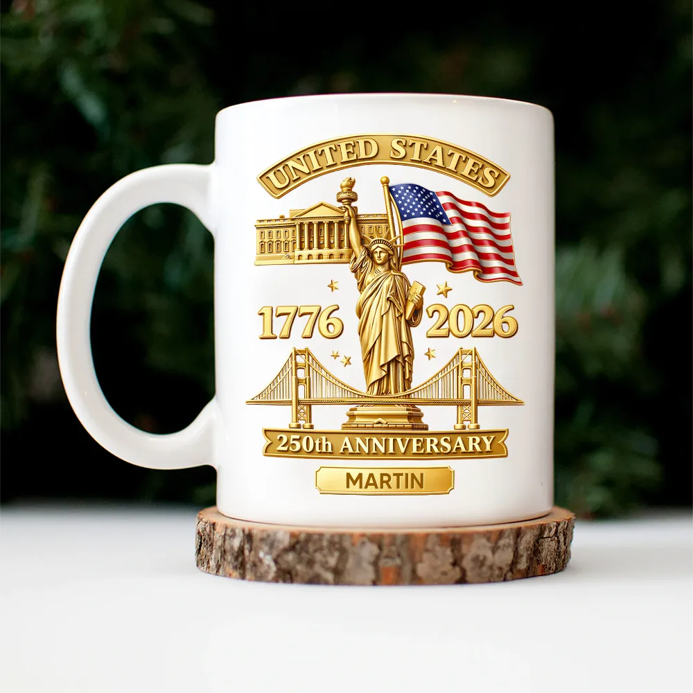 3D Effect 250th Anniversary - Personalized Mug