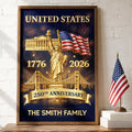 3D Effect 250th Anniversary - Personalized Poster