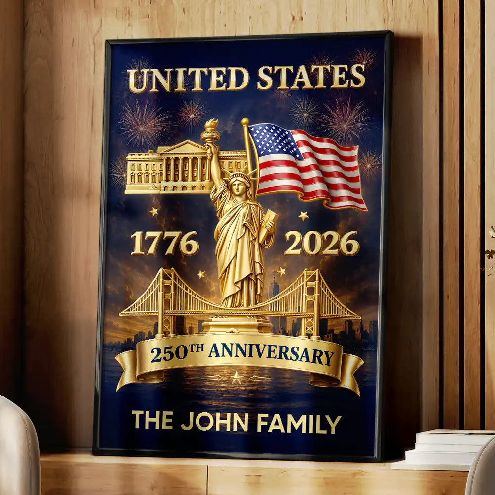 3D Effect 250th Anniversary - Personalized Poster