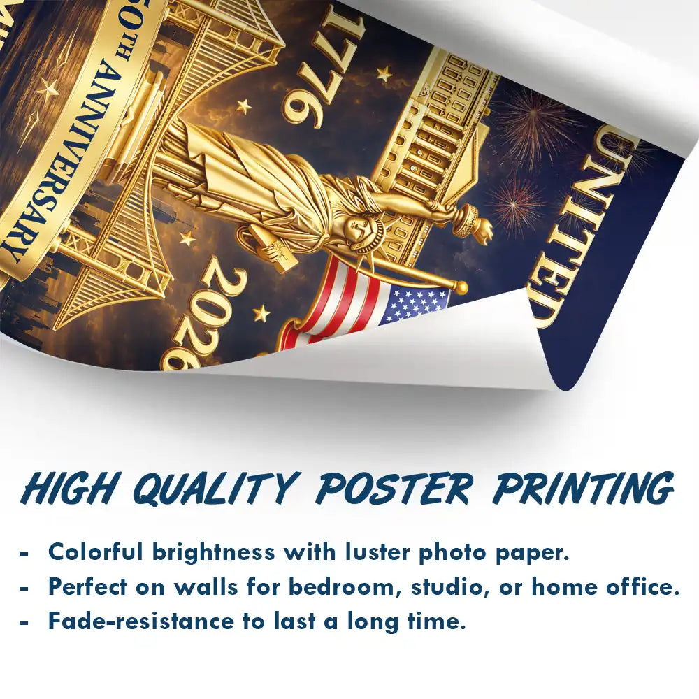 3D Effect 250th Anniversary - Personalized Poster