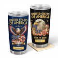 3D Effect America 250th Anniversary - Personalized Tumbler