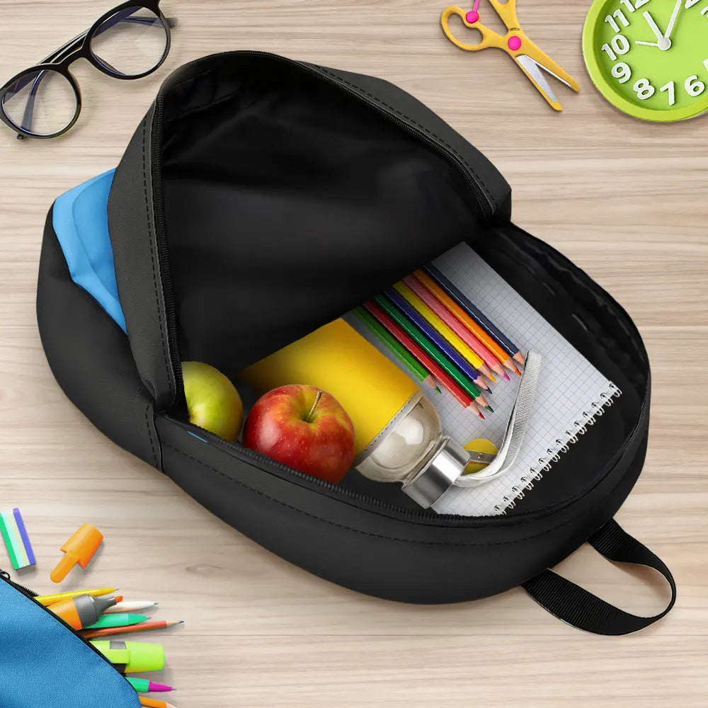 3D Effect Building Blocks Master Builder - Personalized Canvas Backpack