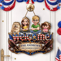3D Effect Family Welcome Home Sweet Home - Personalized Custom Shaped Wood Sign