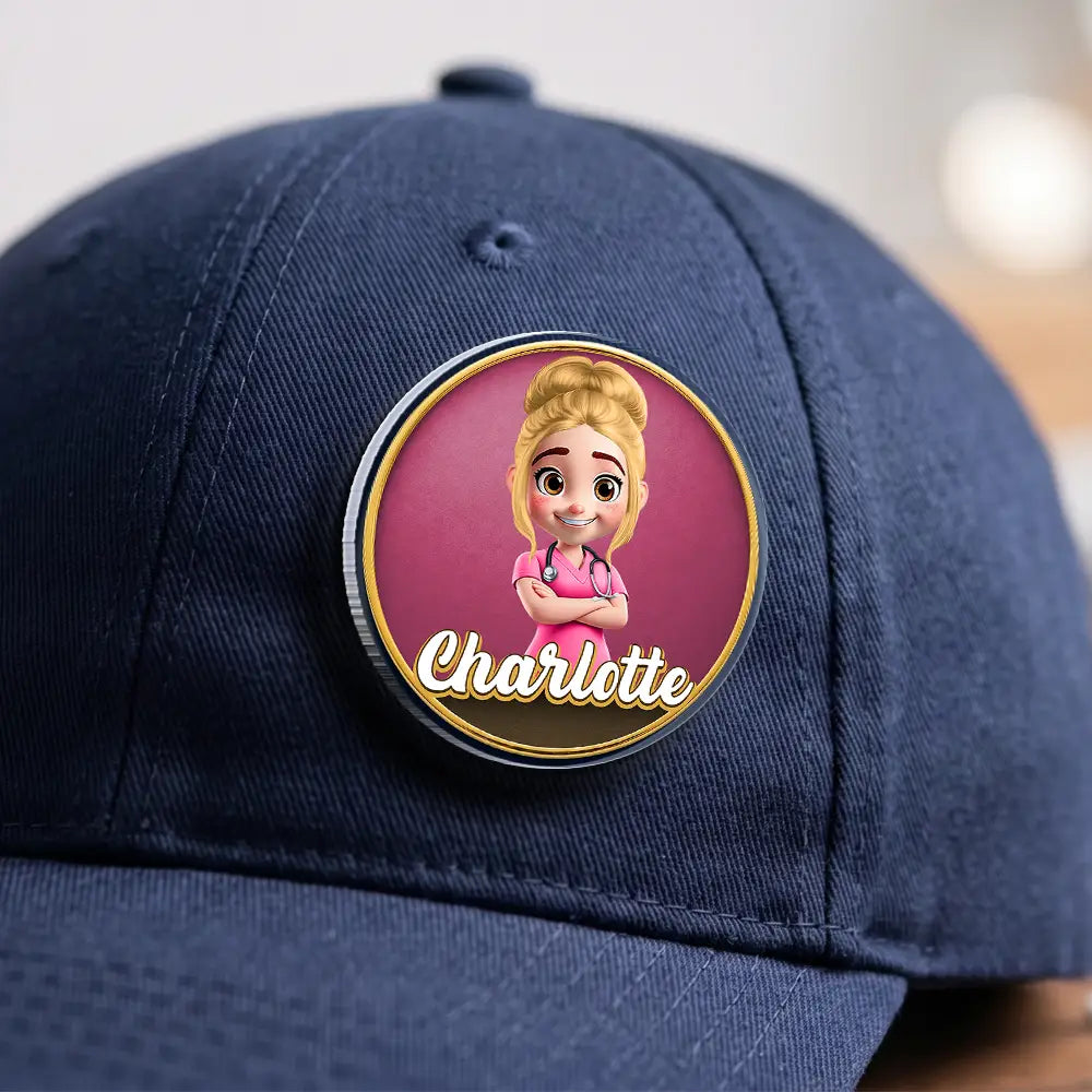 3D Effect Nurse Name - Personalized Acrylic Pin