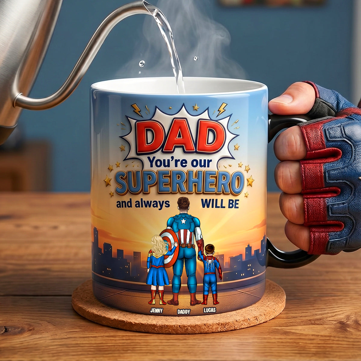 Best Dad Ever Magic Mug - Personalized Gifts For Dad 01NATN060526