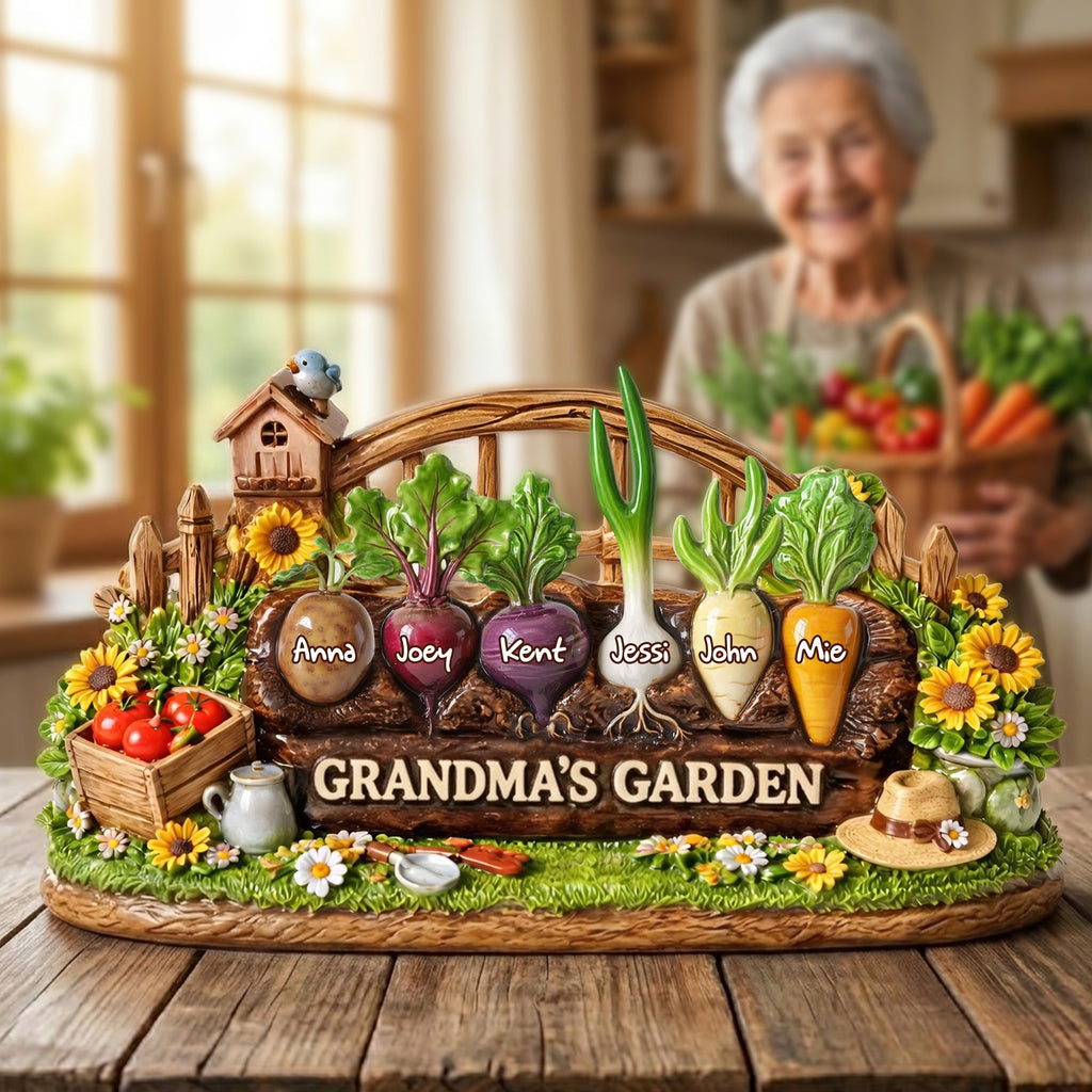Grandma's Garden Acrylic Plaque - Personalized Mother's Day Gifts 06tylu190326