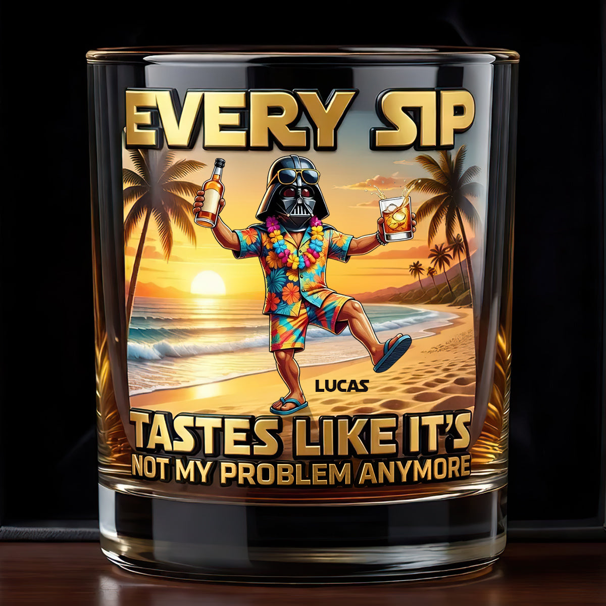 Beach Mode Activated Retirement Glass - Personalized Gifts For Retirement 01TODT160626
