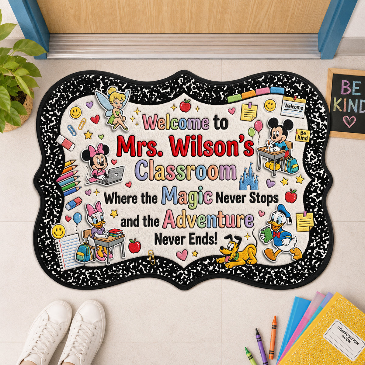 Teacher Custom Shape Doormat - Personalized Gifts For Teacher 01nadh090726