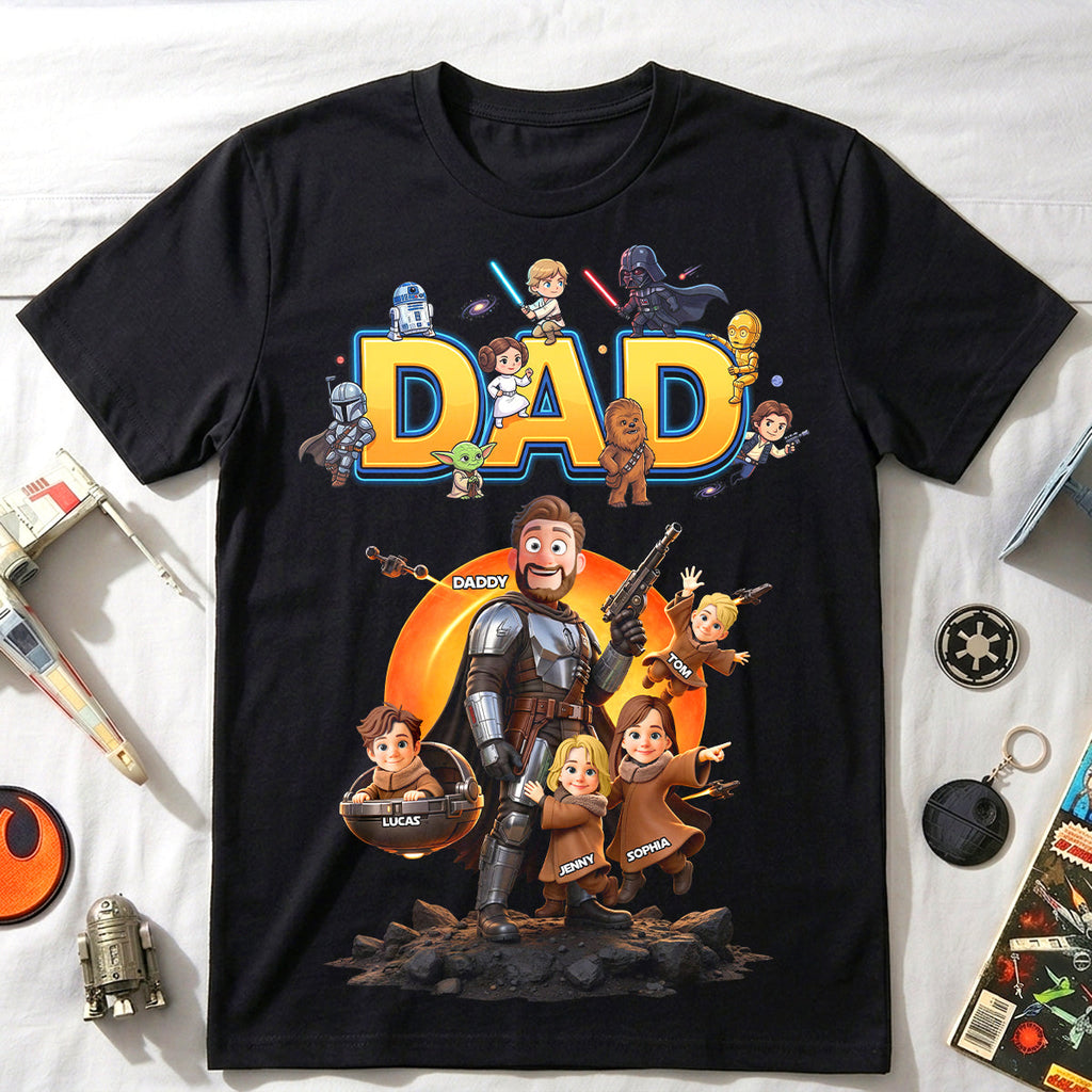 The Greatest Warrior Dad Shirt - Personalized Gifts For Dads 01hutn050626