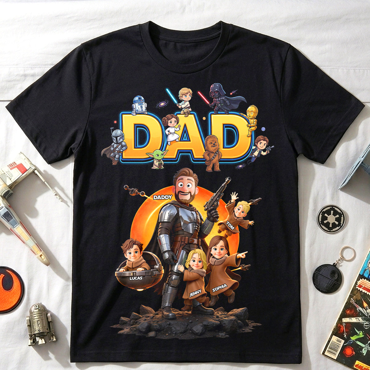 The Greatest Warrior Dad Shirt - Personalized Gifts For Dads 01hutn050626