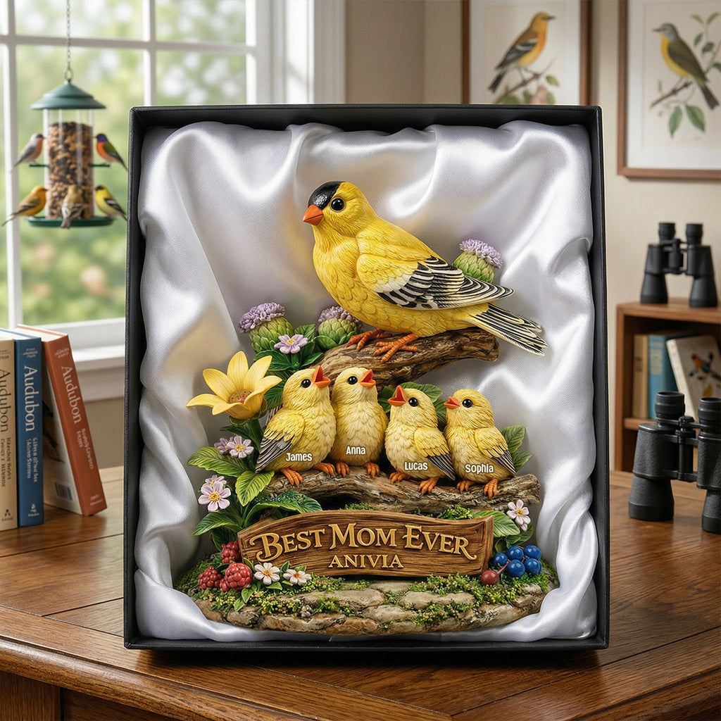 Bird Mom Acrylic Plaque - Personalized Gifts For Mother's Day Plaque 02TYTN300326