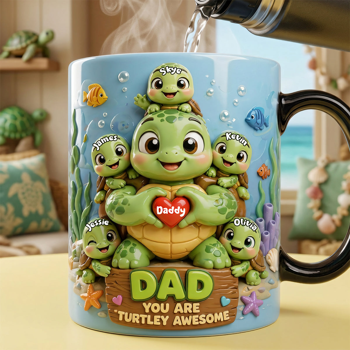 Awesome Dad Magic Coffee Mug - Personalized Gifts For Dad 04TOTA300426