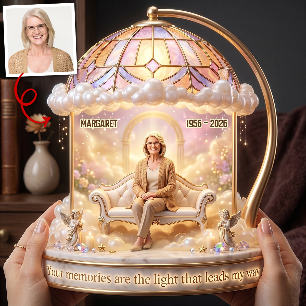 In Loving Memory Acrylic Light Box - Custom Photo Gifts For Heaven 04NATN290526