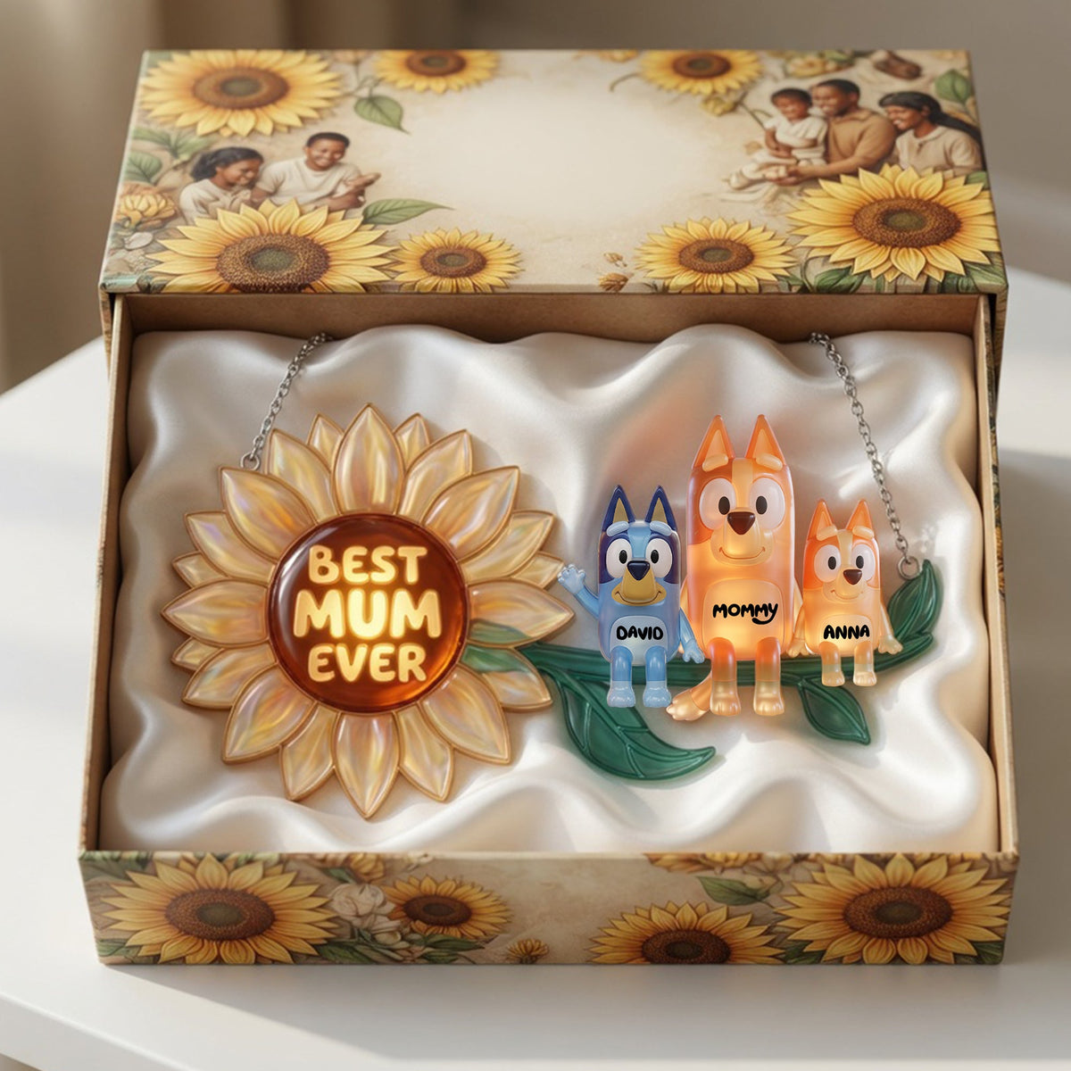 Best Mum Ever - Personalized Gifts For Mom Suncatcher Ornament 02nalu230426