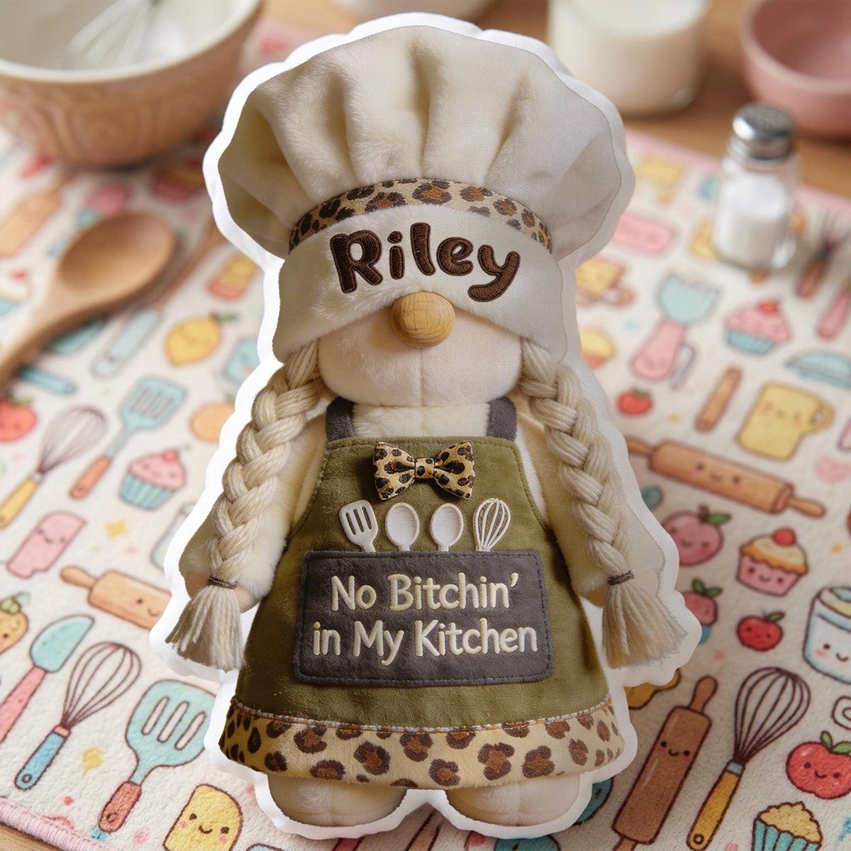 Chef Gnome Custom Shape Pillow - Personalized Gifts For Chef 01PGTA010426