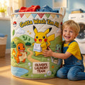Lovely Characters Doing Laundry Quilted Laundry Basket - Personalized Gifts 02hadt020726
