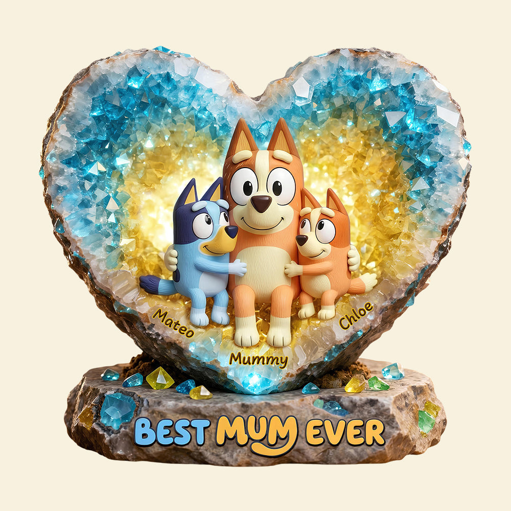 Best Mum Ever Acrylic Plaque - Personalized Gifts For Mom 02HUDT020426