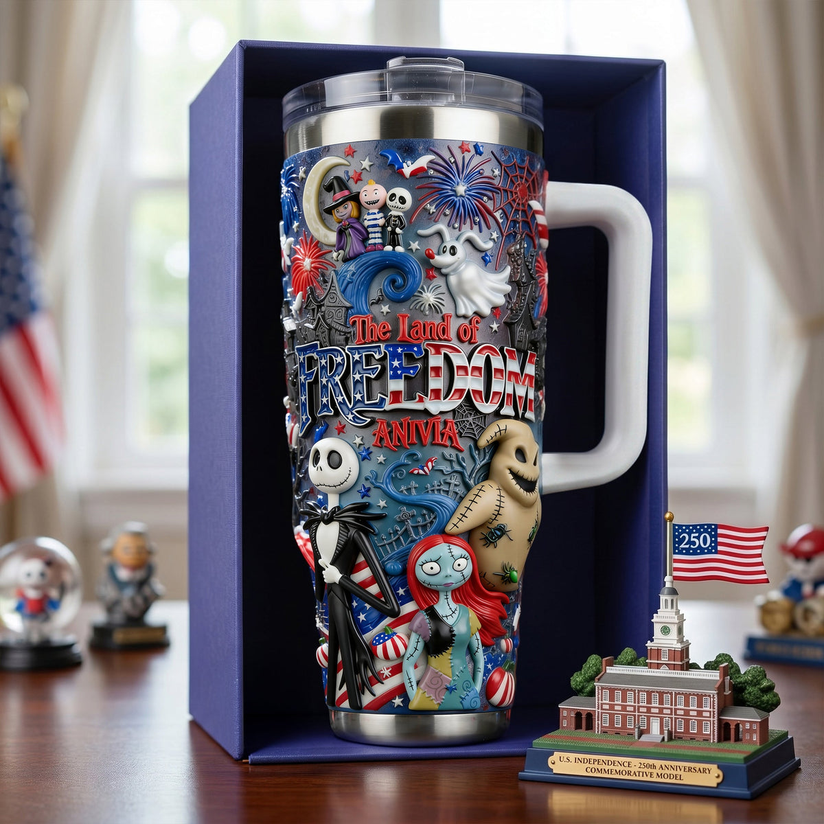 The Land Of Freedom Tumbler - Personalized Gifts For Patriots 01palu060626