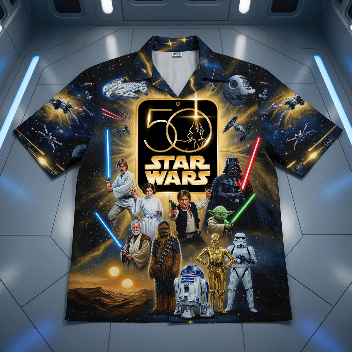 50 Years of Cosmic Adventure Hawaiian 3D Shirt - Personalized Gifts 03naqn050626