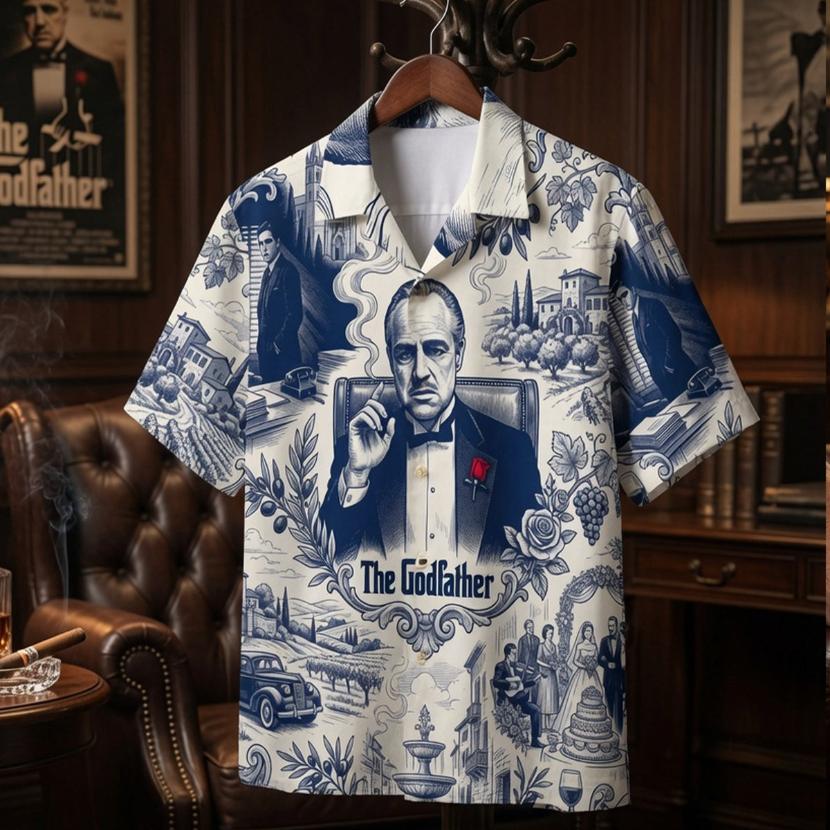 Vintage Crime Boss Hawaiian Shirt - Personalized Gifts 01PGLU060726