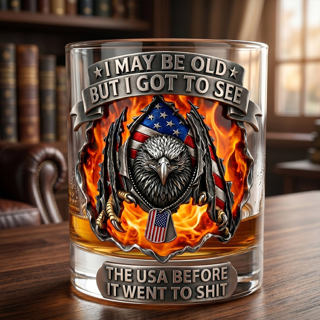 Eagle Sharp Claw Round Glass, Personalized Gifts For Veteran 03qhtn160626